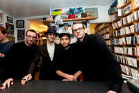 Maximo Park play an in store fig at R.P.M. Music redcord shop in Newcastle to promote their new album Too Much Information. 8th February 2014